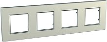 Рамка горизонтальная Schneider Electric Unica Quadro 4-м. титан картинка